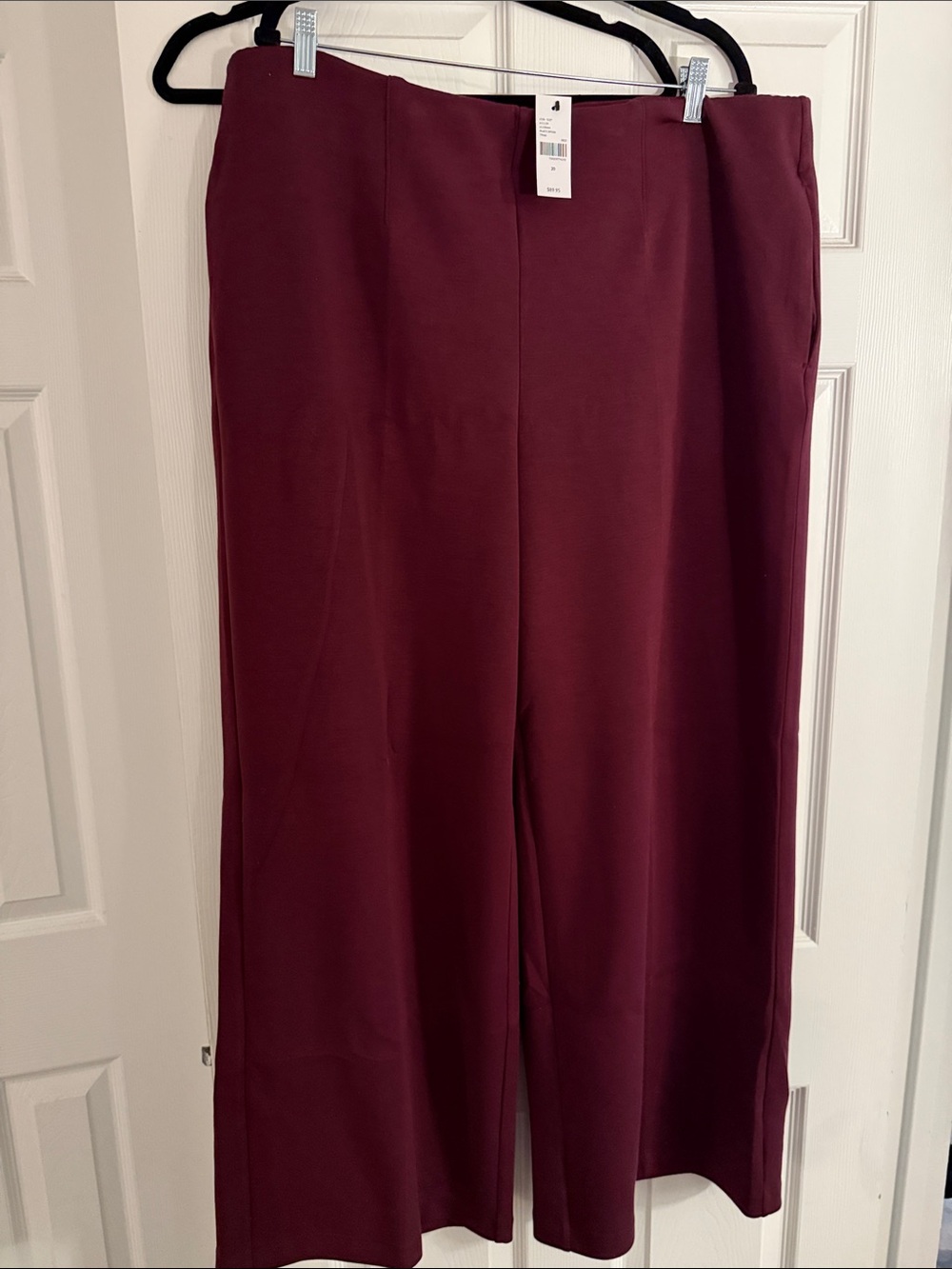 Lane Bryant Wide-Leg Pants in Burgundy Wine